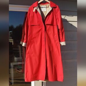 London Fog Red Maincoat Size 8